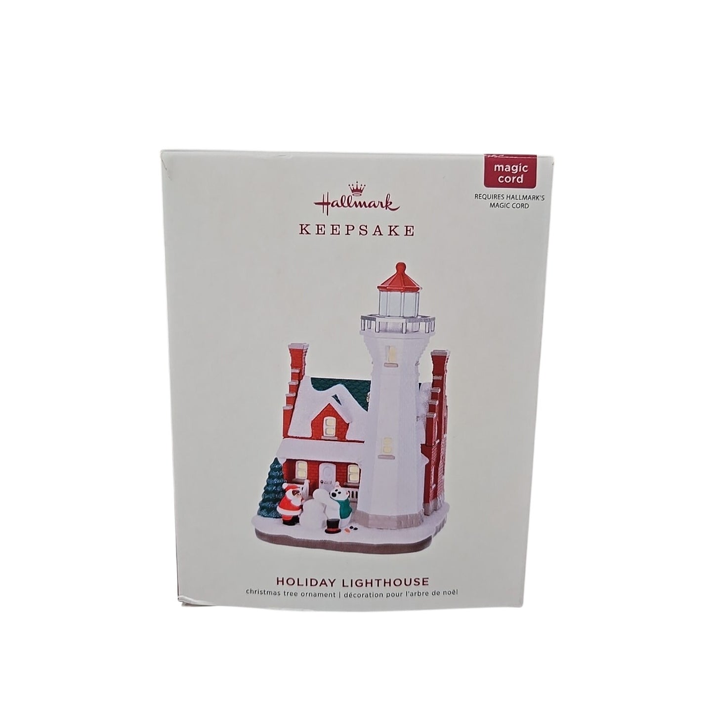 Hallmark Keepsake Ornament HOLIDAY LIGHTHOUSE 8th in Series MAGIC Light 2019 NIB