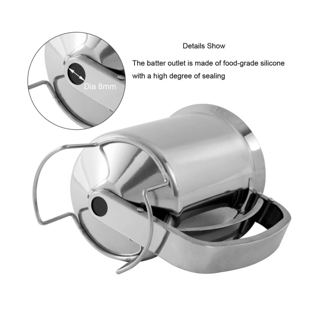800ml Stainless Steel Pancake Batter Dispenser