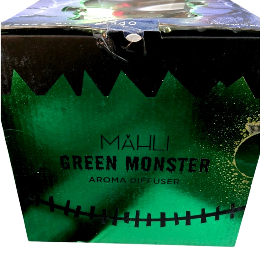 Mahli Frankenstein Green Monster Aroma Oil Diffuser Cycling Lights Halloween New
