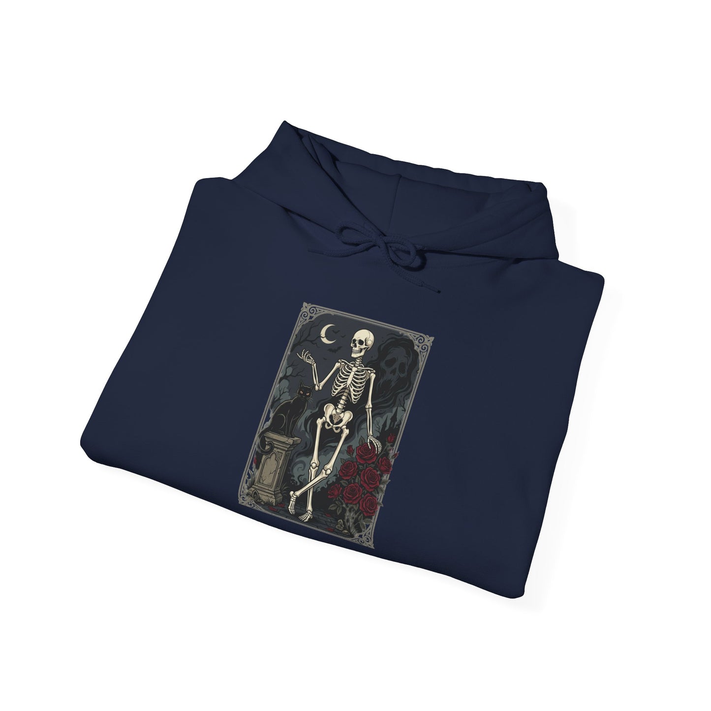 Skeleton Dance Hoodie - Gothic Vintage Skeleton Art Pullover