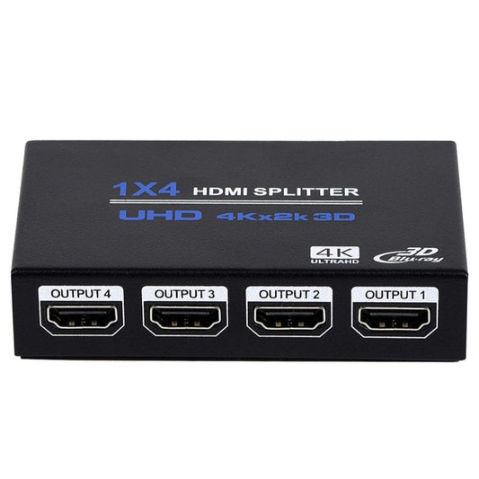 1x4 HDMI Splitter Audio Video Distributor Box Support 3D & 4K x 2K Compatible