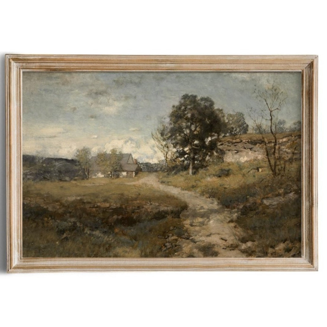 Rustic Farmhouse Wall Art Decor 24x36 Large Unframed Rolled Canvas