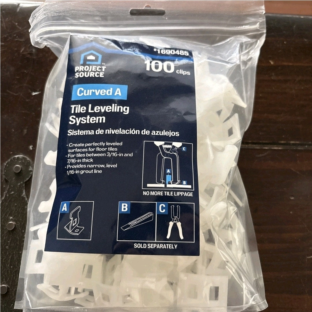 Project Source Curved A Floor Tile Leveling System Clips Part A 100-Pack 1690485