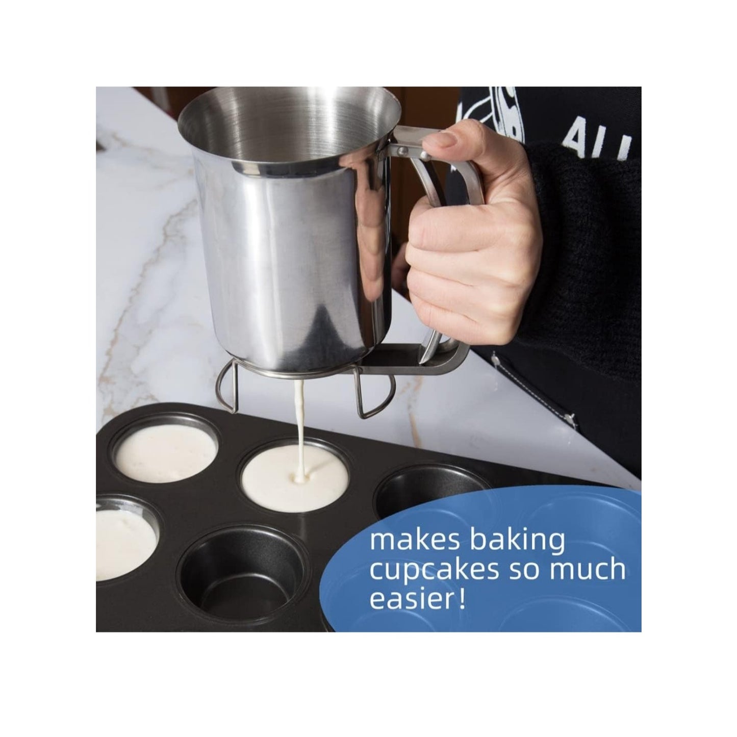 800ml Stainless Steel Pancake Batter Dispenser