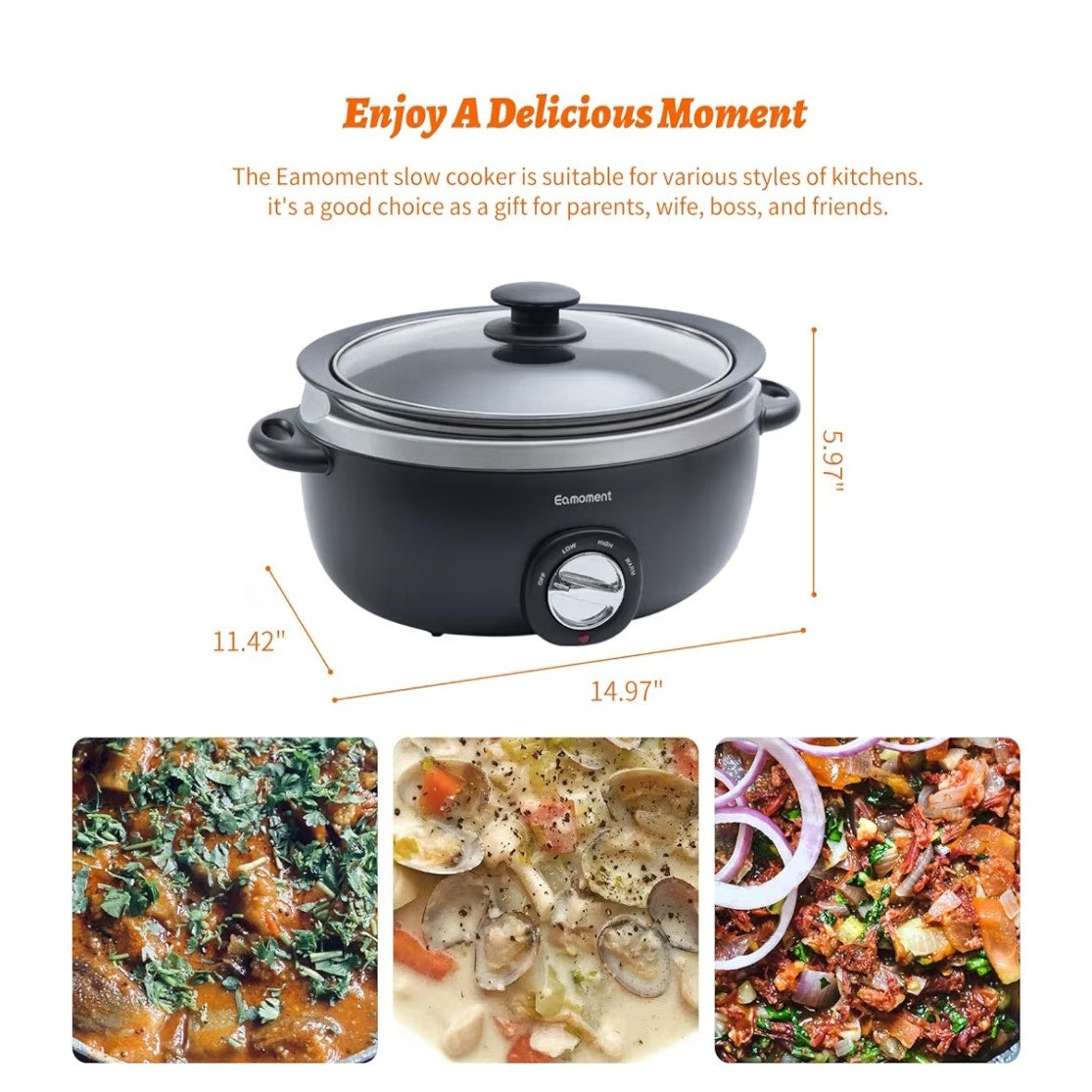 New 6.5 Quart Slow Cooker