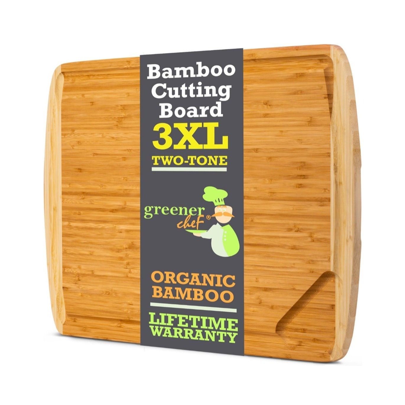 Extra Large  30 x 20 Bamboo Wood Cutting Board Oversized Carving Stovetop Cover