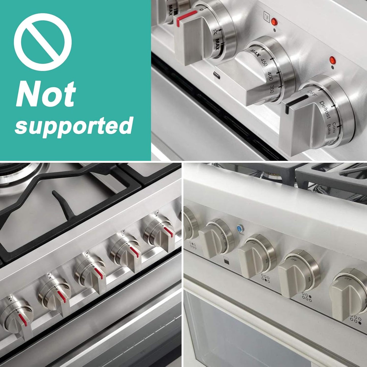 5 Stove Knob Covers for Child Safety 1 Oven Lock Mom's Choice Gold Awards Winner