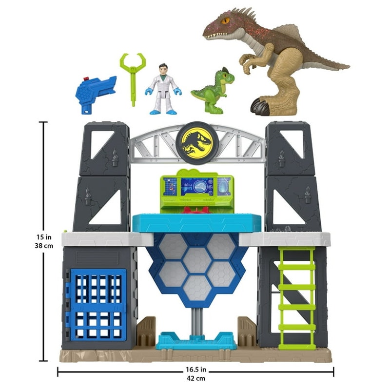 Imaginext Jurassic World Scan & Glow Dinosaur Lab Playset - Ages 3-8 - New