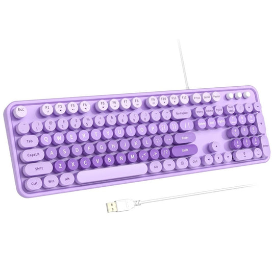New Purple Large Print Keyboard USB Wired
