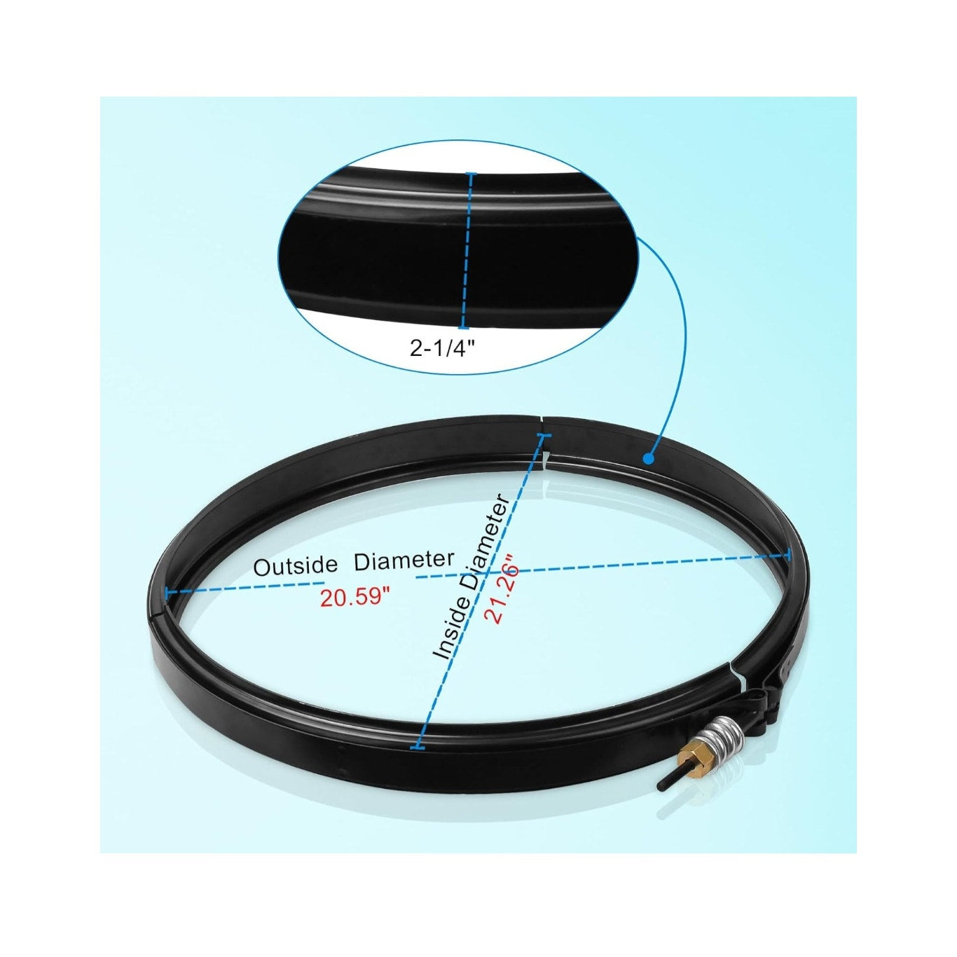 Upgrade 190003 Tension Control Clamp Kit for Pentair Filter Pool Control Clamp