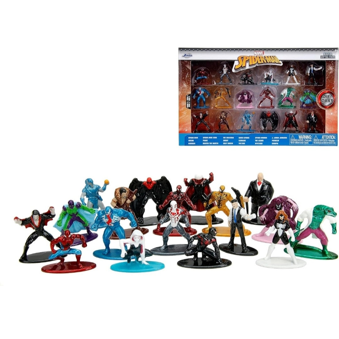 Jada Toys Marvel Spider-Man 18-Pack Metalfigs Series 8 AND 9
