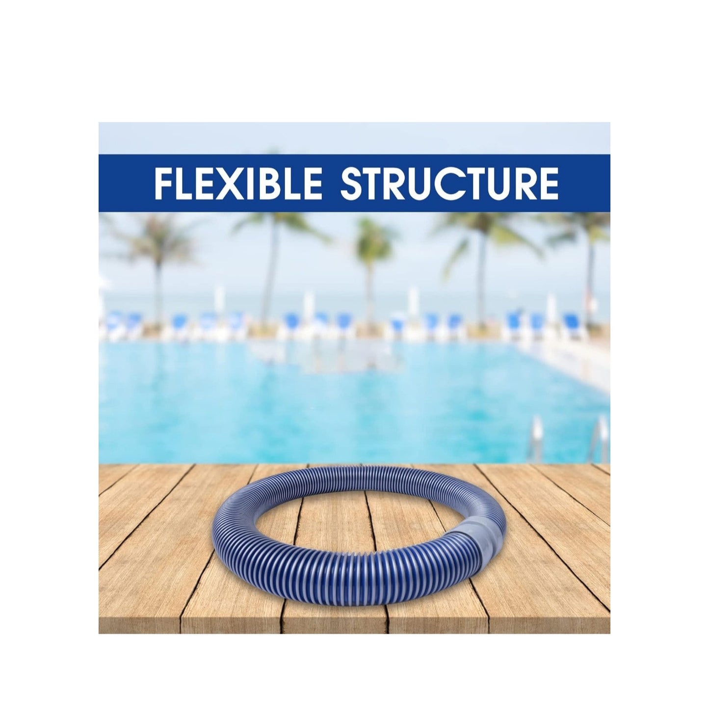 NEW Professional Swimming Pool Vacuum Cleaner Hose 1.5” 8 Piece Hoses
