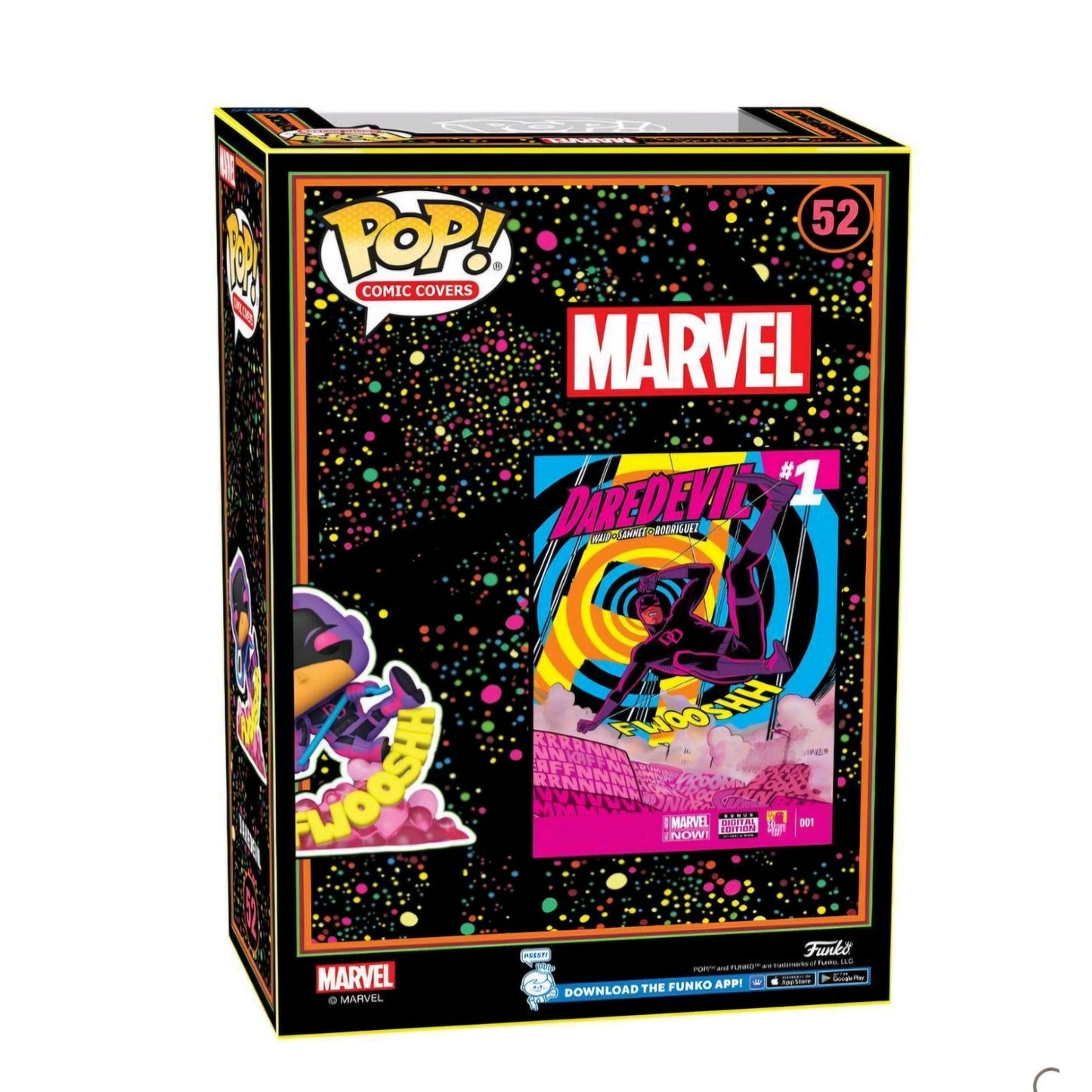 Funko POP! Comic Cover: Daredevil Blacklight Figure #52 Target Exclusive