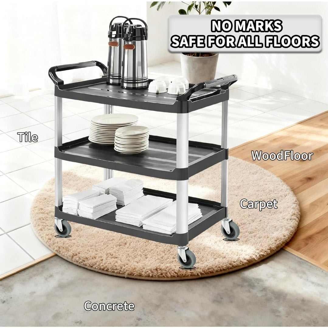 4 in, 7/16-Inch Stem Diameter Swivel Rubber Casters