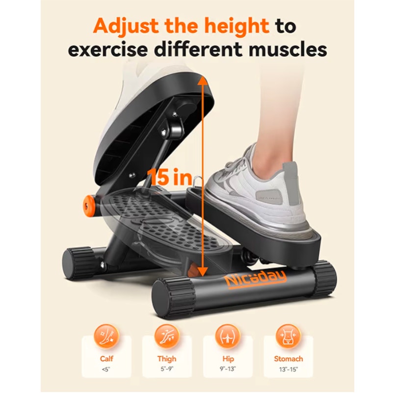 Stepper for Exercise, Stair Stepper with Resistance Bands