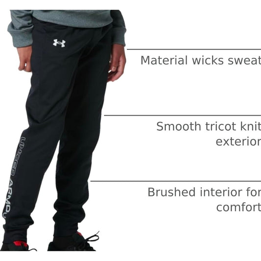 NEW Under Armour UA Boy's Brawler Loose Tapered Wicking Pants YS Small Size 8