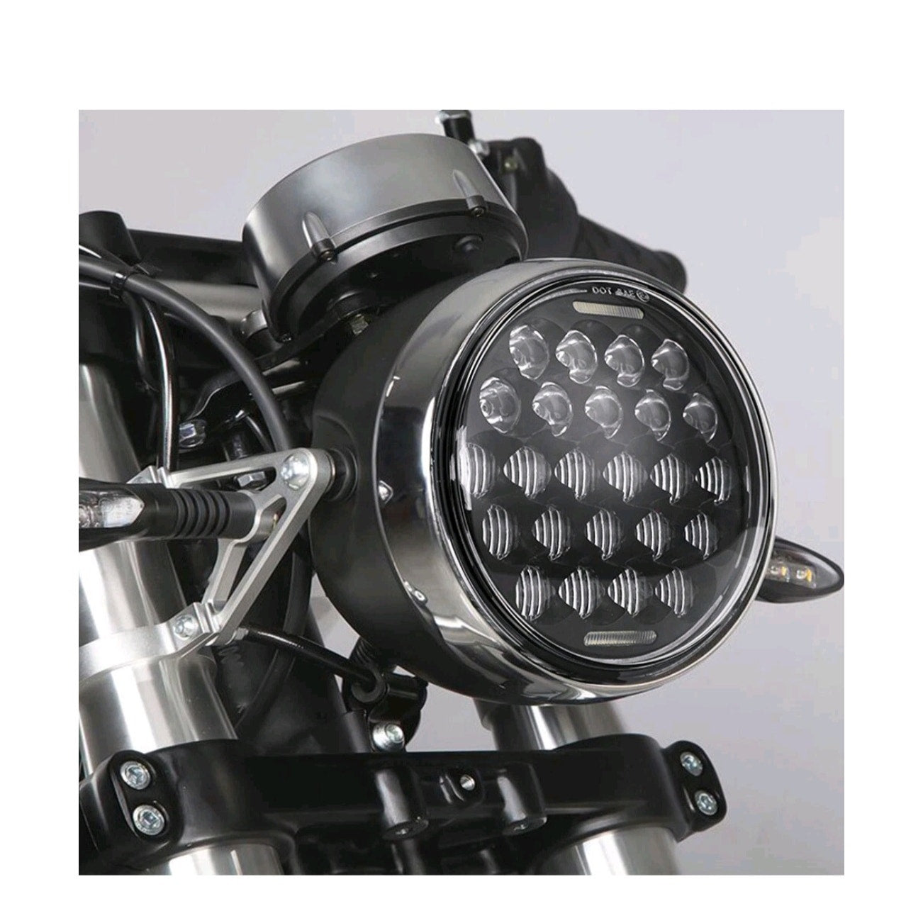 5-3/4 Motorcycle LED Headlight 5.75" H4 Socket light