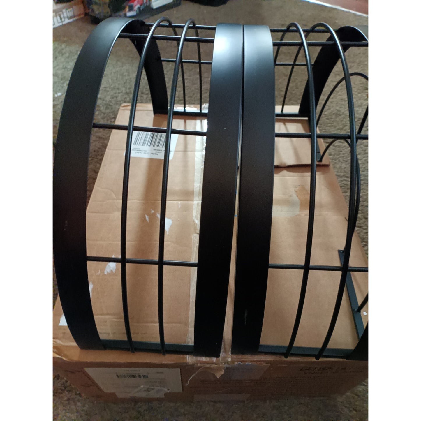 16.5 inch Caged Ceiling Fan with Light and Remote Control