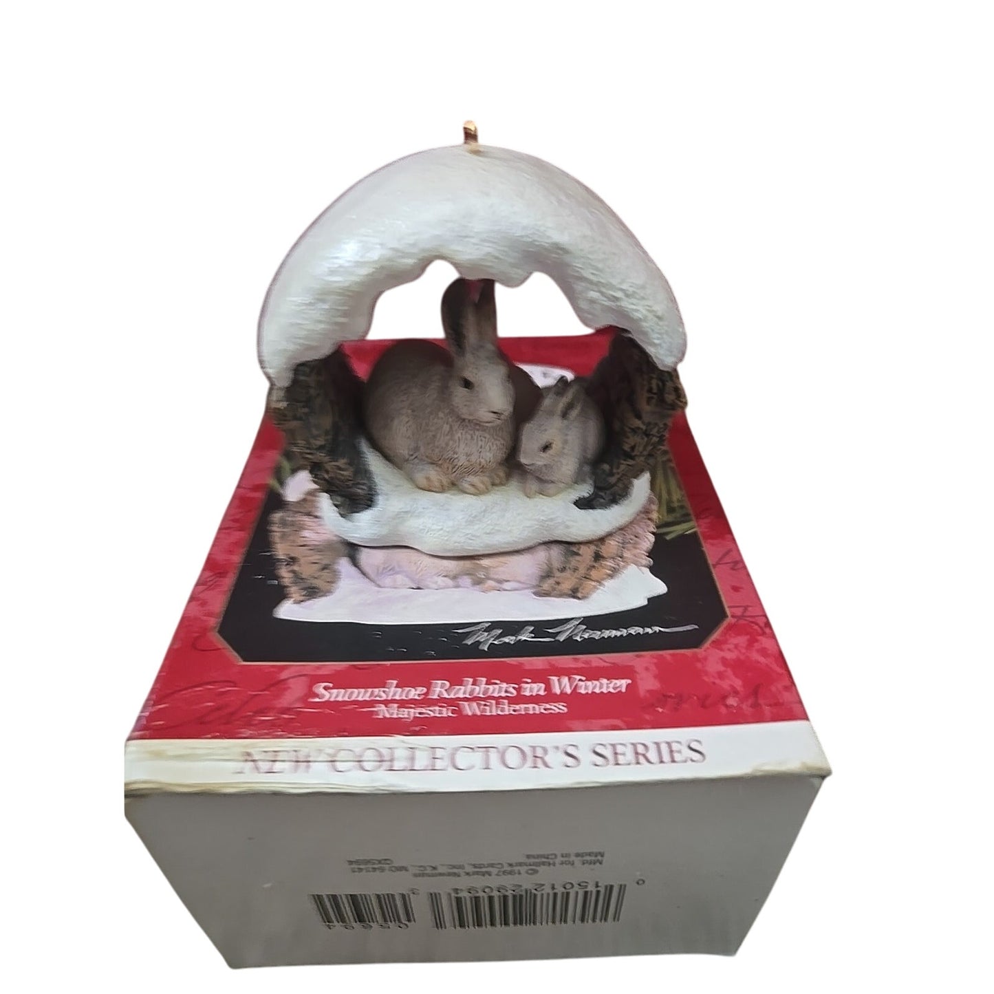Hallmark Keepsake Ornament Snowshoe Rabbit in Winter Majestic Wilderness 1997
