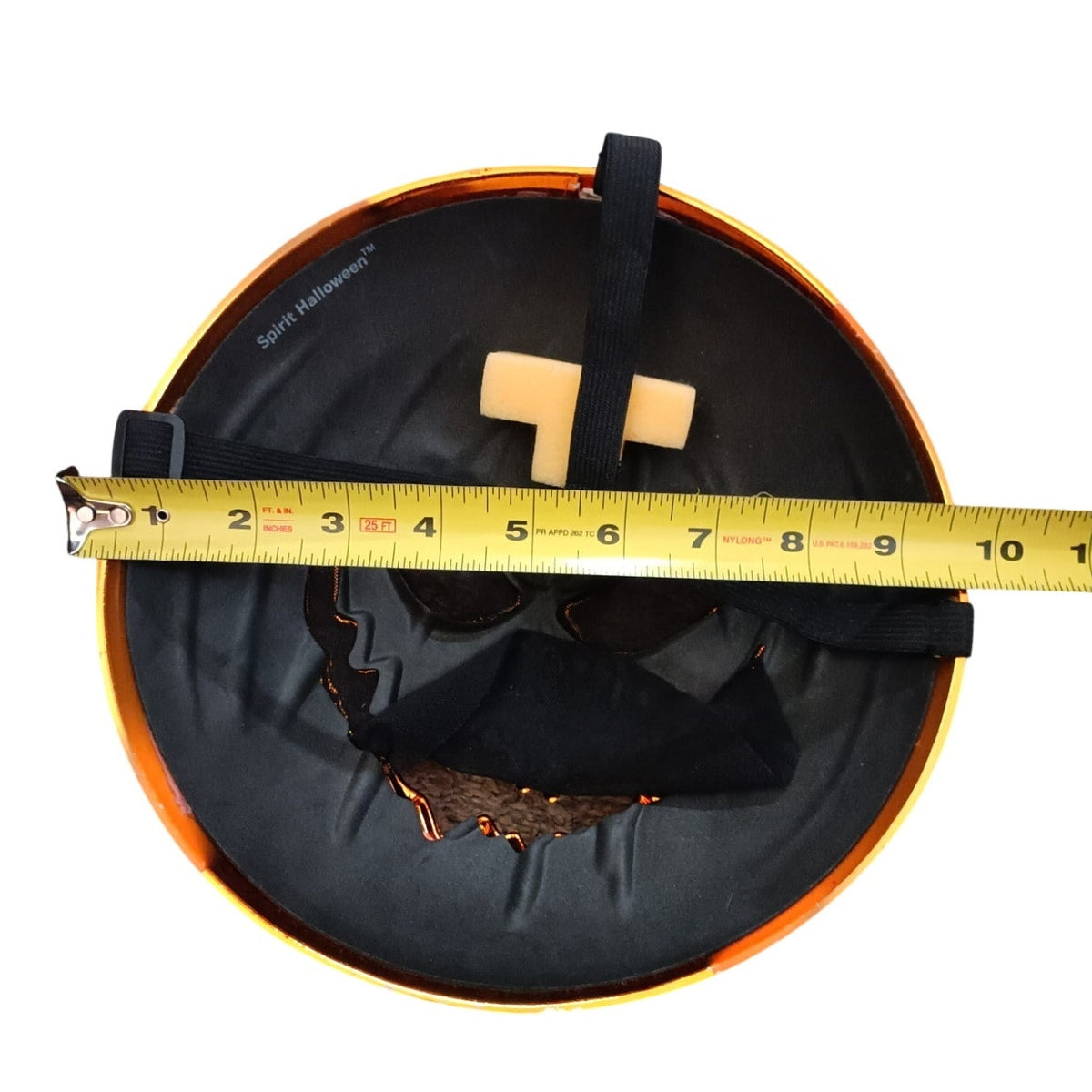 Halloween Scary Metallic Pumpkin Mask with Mesh Party Mask from Spirit Halloween