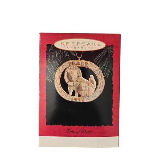 Hallmark Keepsake Ornament 1994 Time of Peace - Lion and Lamb