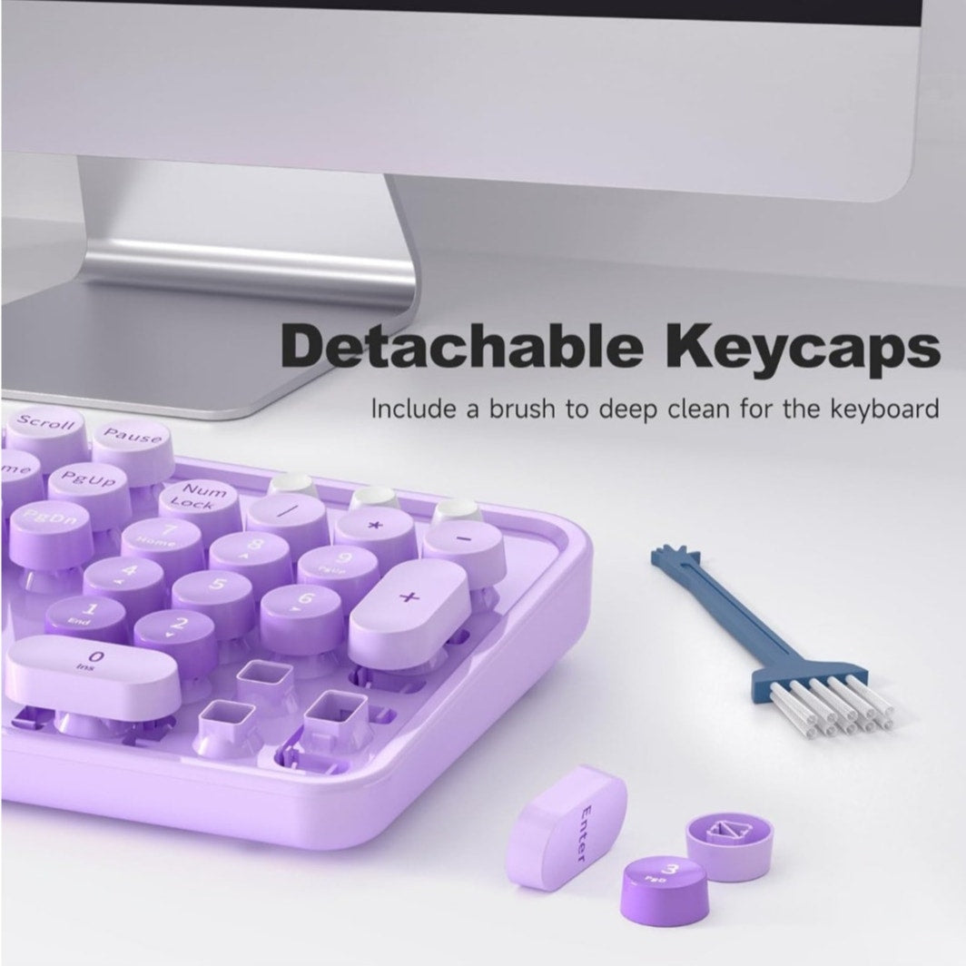 New Purple Large Print Keyboard USB Wired