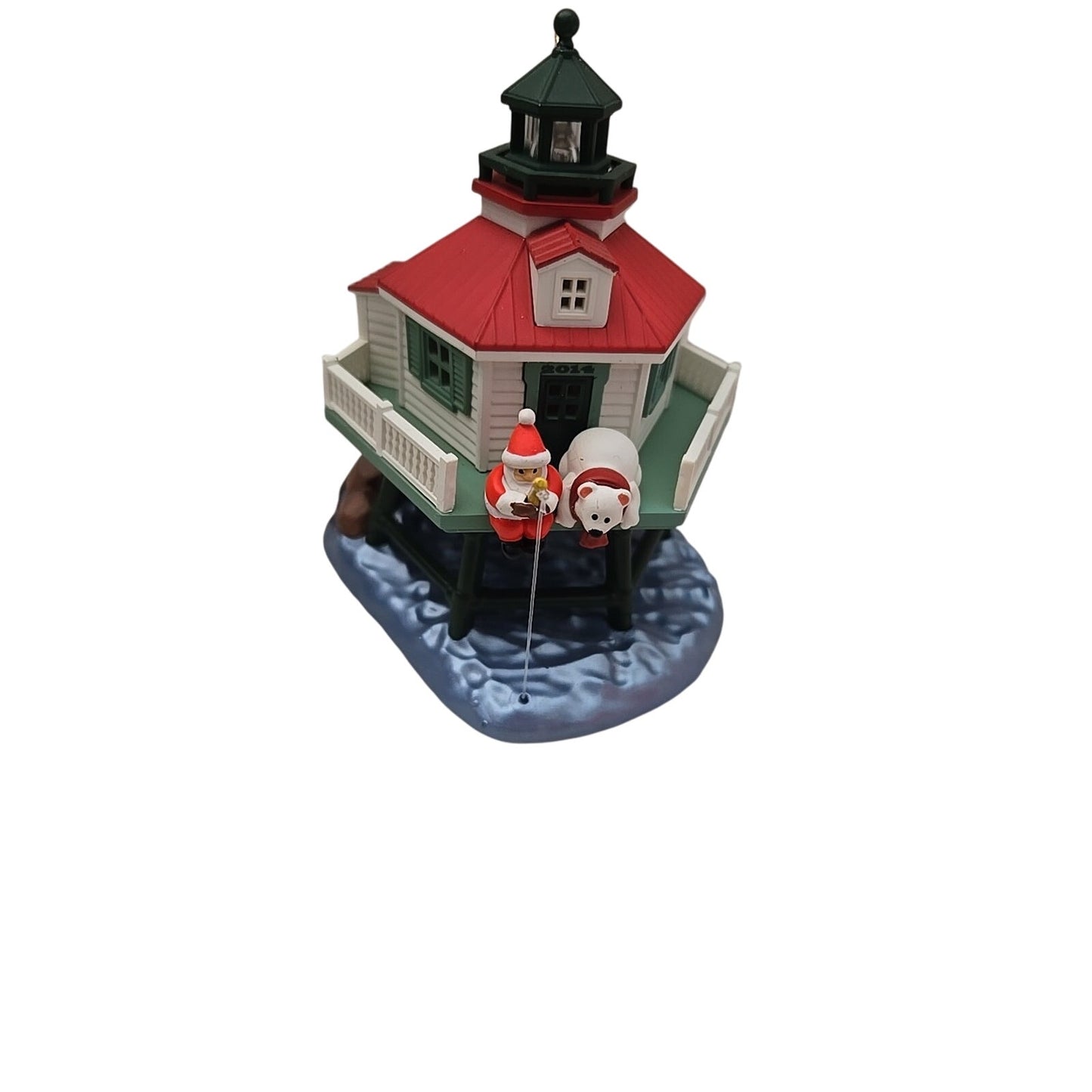 2014 Hallmark Holiday Lighthouse 3rd in Series Magic Light Keepsake Ornament NIB