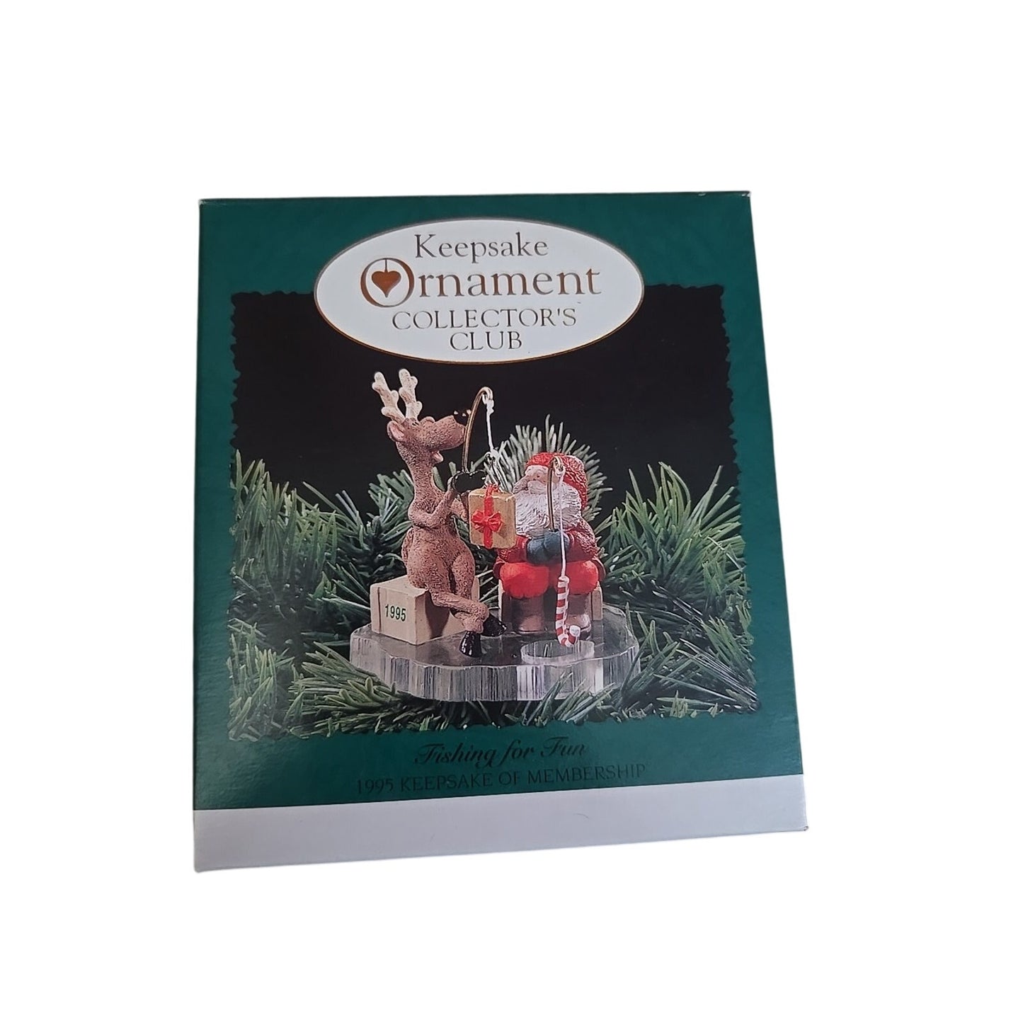 Hallmark Keepsake Ornament 1995 Collectors Club Fishing For Fun