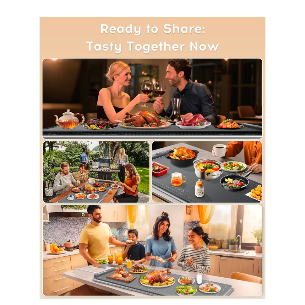 Warming Mat For Food Extra Large 36"x12" 580W Food Warming Mat