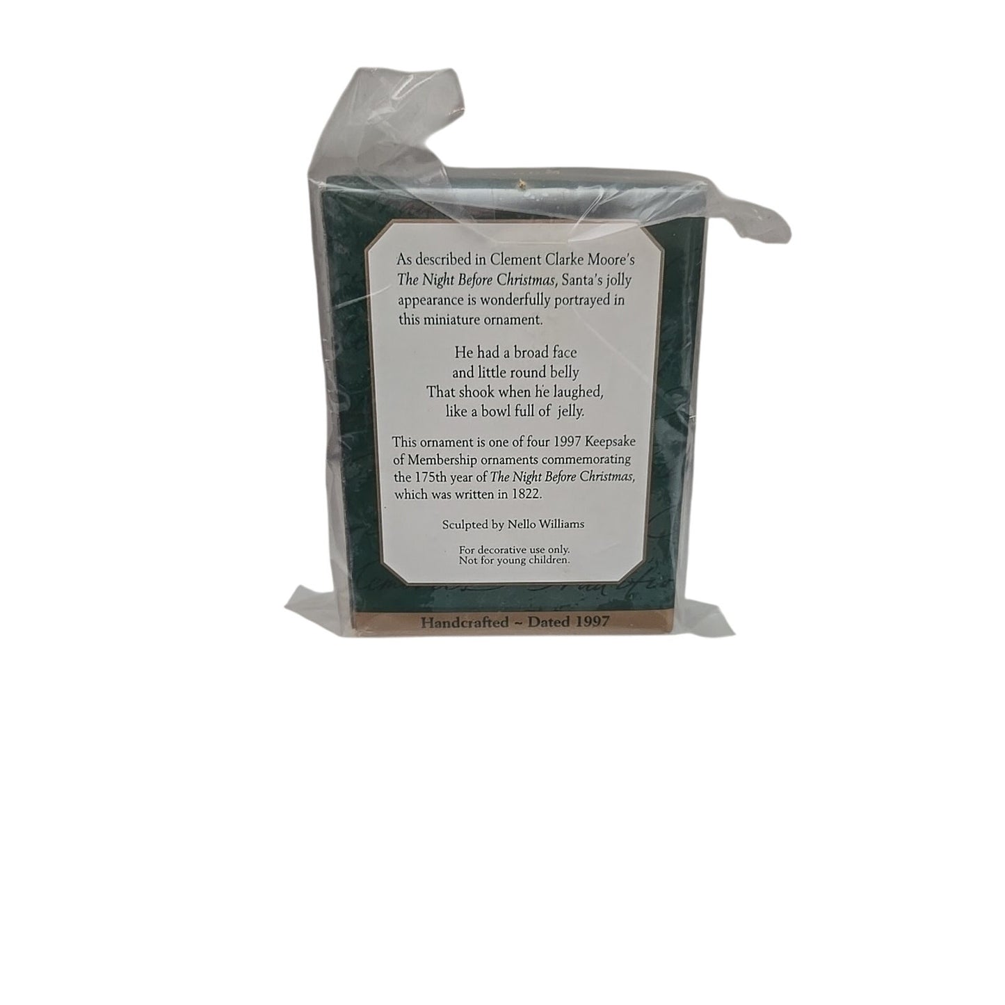 New Hallmark Keepsake Collectors Club Ornaments, Set of 4, Membership Kit 1997