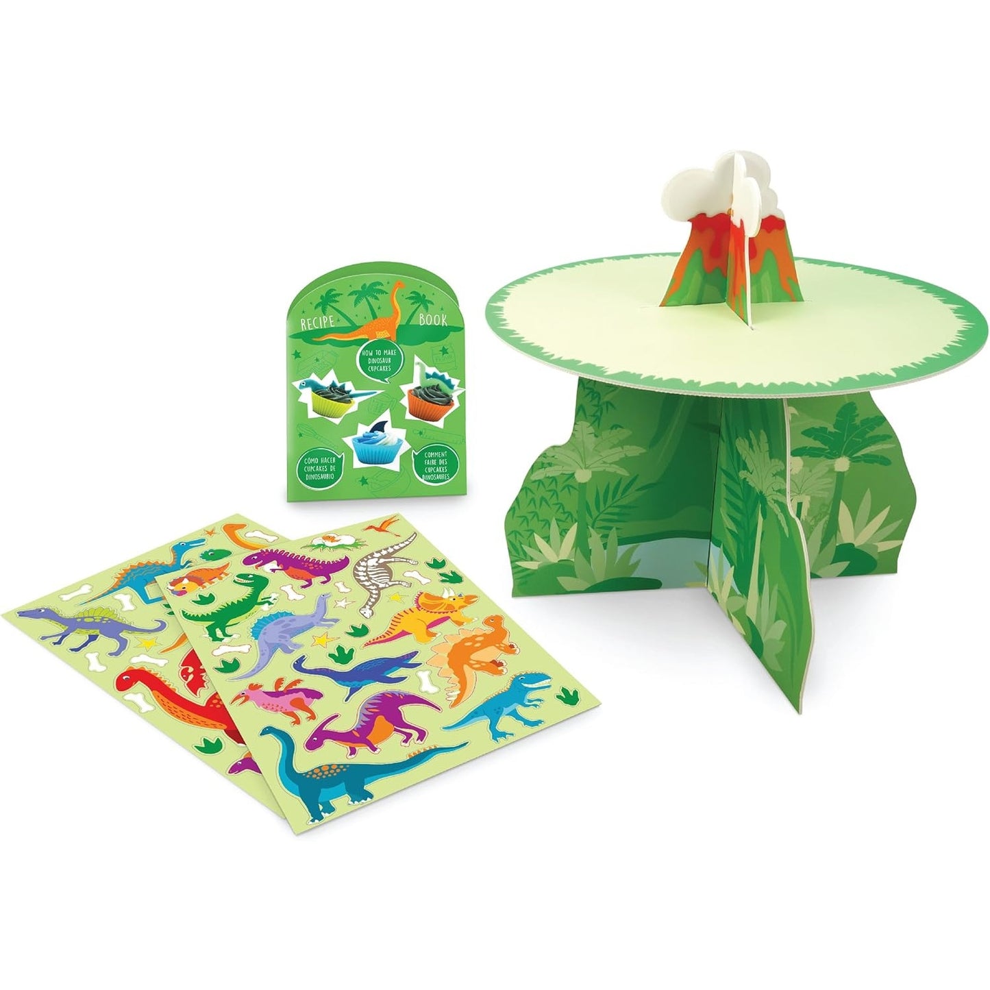 Gusto 15 Pieces Dino Cupcake Activity Toy Baking Set Dinos Dinosaur