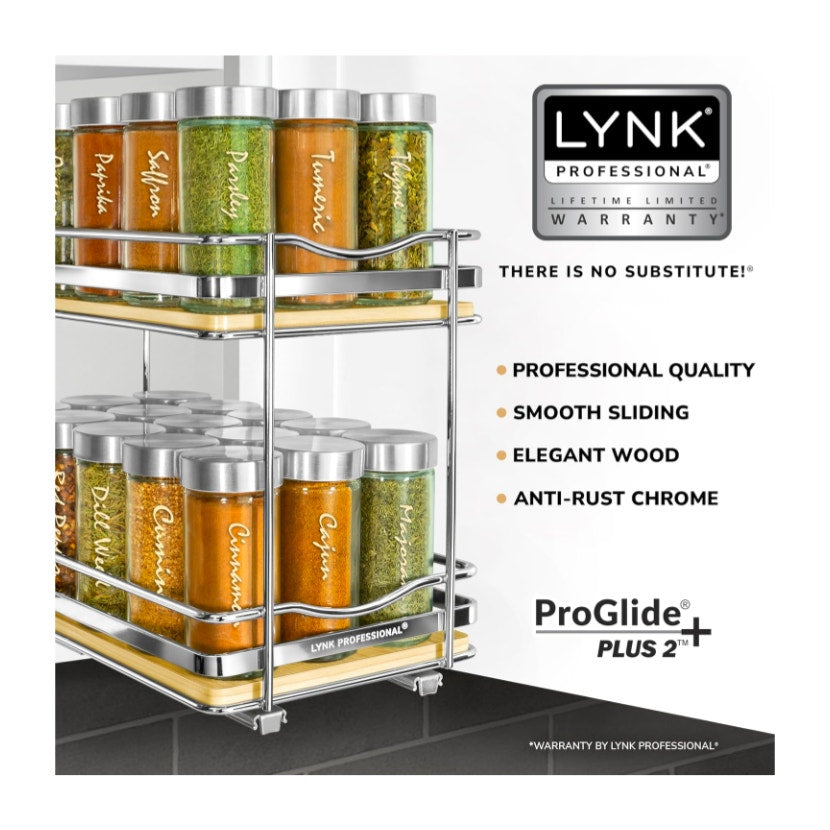 LYNK PROFESSIONAL® Élite™ Pull Out Spice Organization for Cabinets