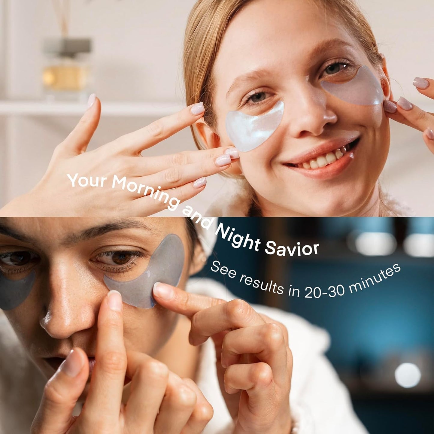 Under Eye Gel Patches w/ Caffeine Hyaluronic Acid Niacinamide Undereye Korea