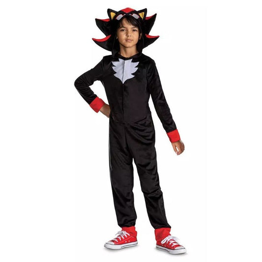 Sega Kids' Sonic the Hedgehog Movie 3 Shadow Halloween Costume Size L Large (10-12)