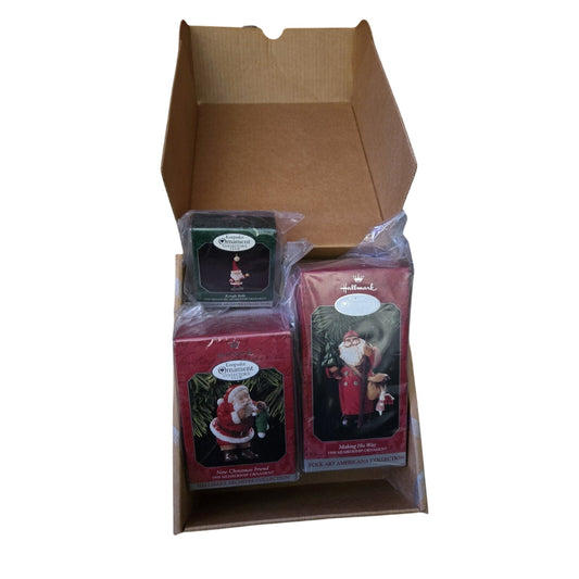 NEW HALLMARK 1998 COLLECTOR'S CLUB MEMBERSHIP KIT SET OF 3 KEEPSAKE ORNAMENTS