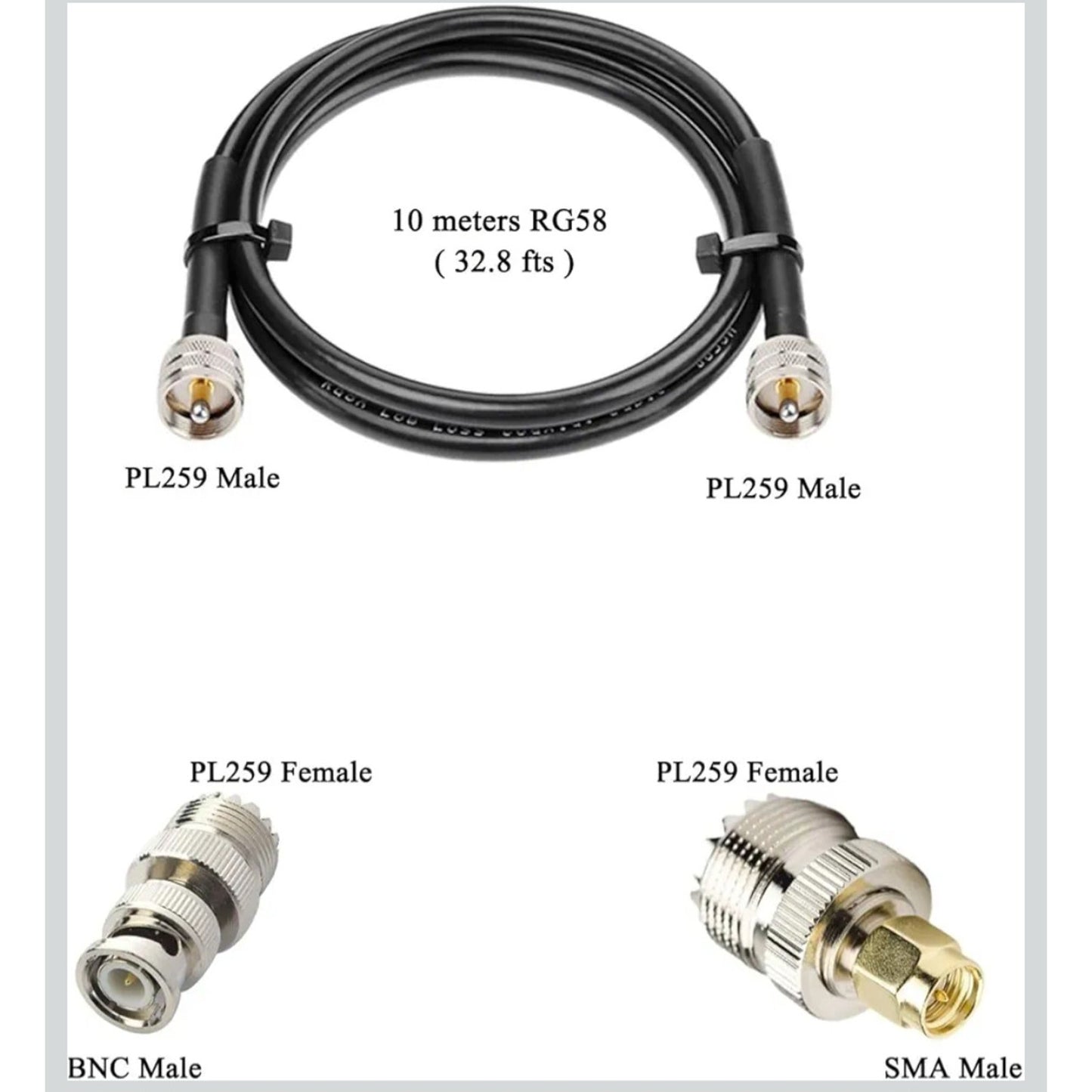 Scanner Discone Antenna GMRS CB UHF VHF HF AIR FM FRS HAM