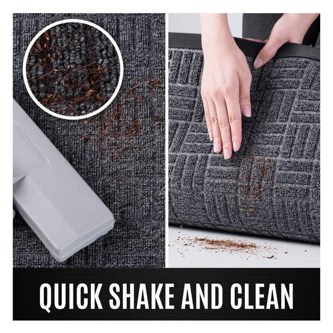 New All-Weather Door Floor Mat for Indoor or Outdoor 17.5 x 29.5"