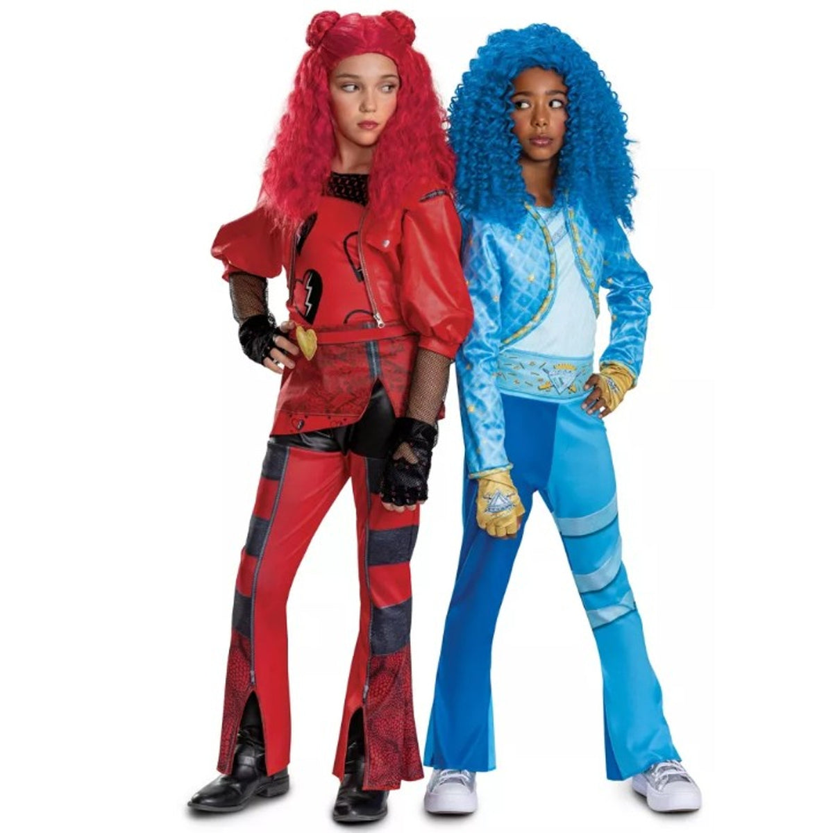 Disney Descendants Chloe Charming Kids Halloween Blue Wig Costume Accessory