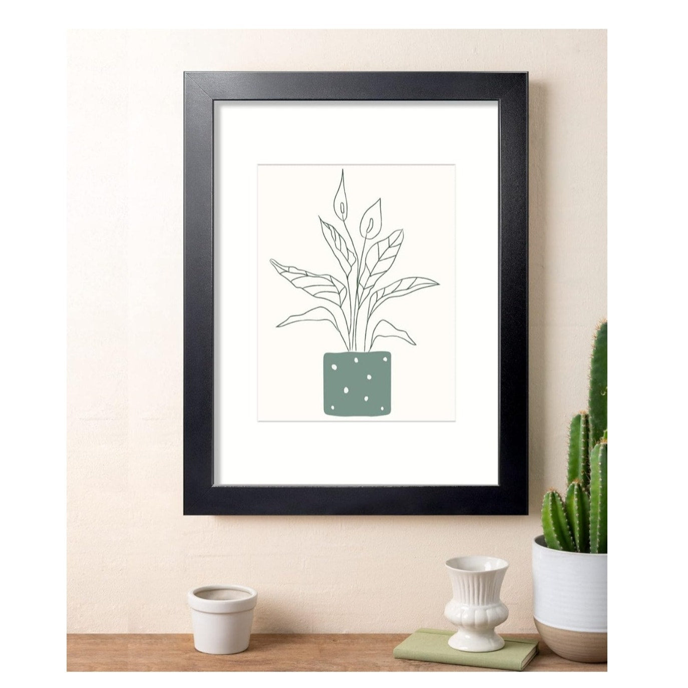 14x18 wood Picture Frame Black