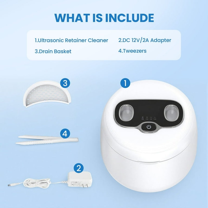 Dental Ultrasonic Retainer Cleaner, 45kHz