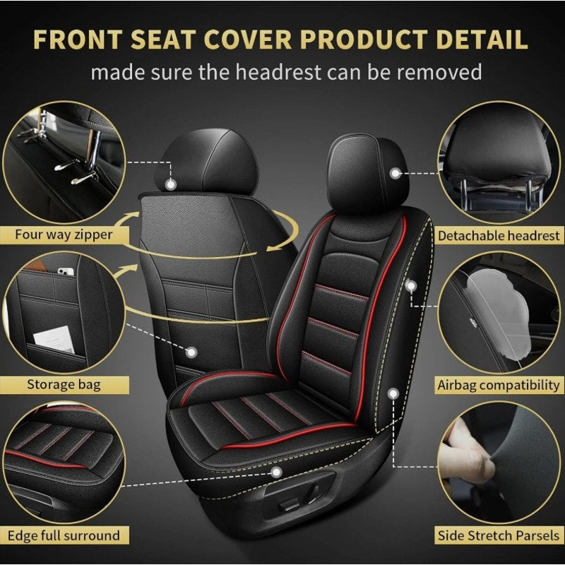 New Seat Covers For Ford Ranger Crew Cab 2019-2025 Front & Back Set