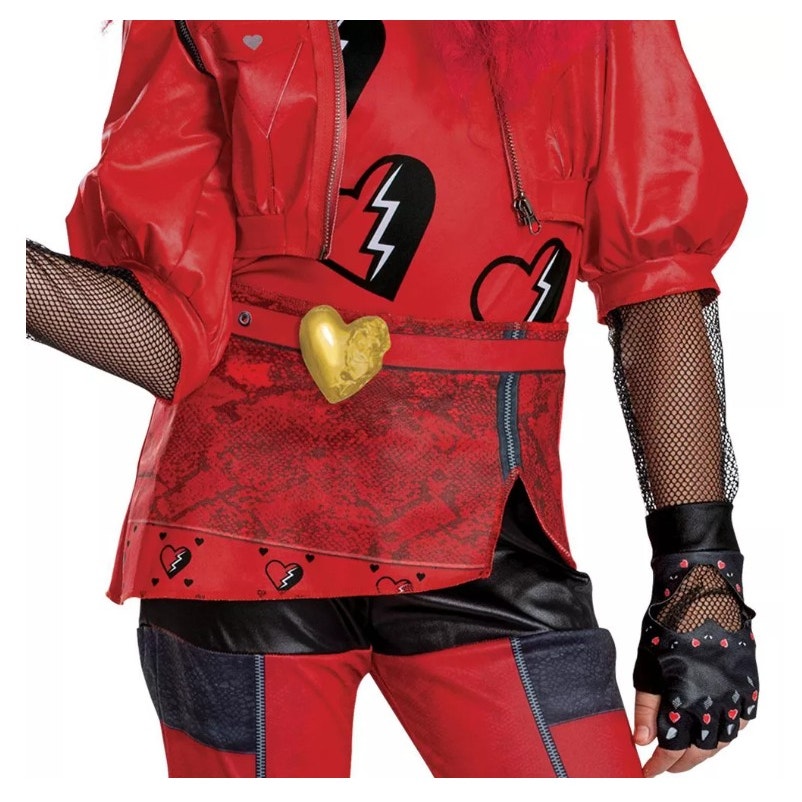 New Disney Descendants 4 Deluxe Kids' Halloween Costume Red Size S Small 4-6x