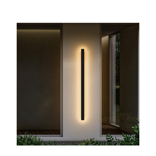 Outdoor LED Wall Light 45W Black Warm White Porch Light Acrylic Waterproof IP65 Exterior