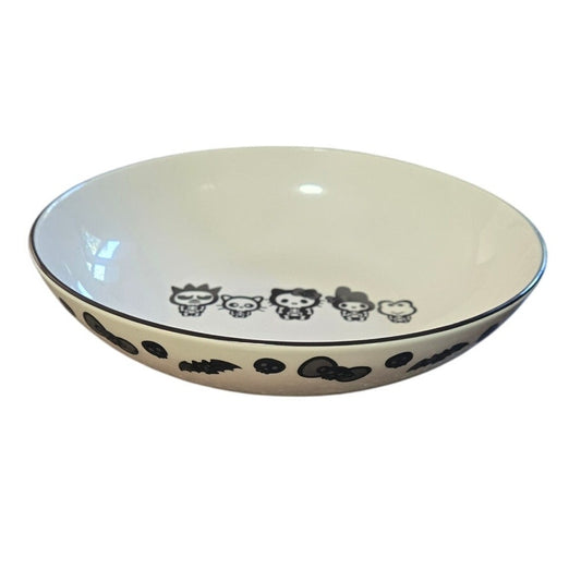 Sanrio Hello Kitty And Friends 46oz Halloween Skeleton & Bats Ceramic Bowl 9"