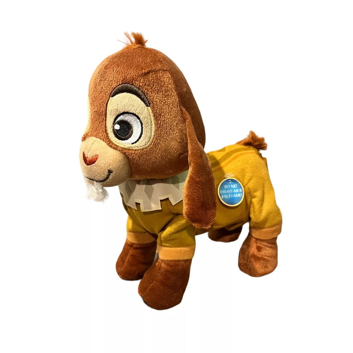 Disney Wish Movie WALK N TALK VALENTINO 11" Fainting Goat Interactive Plush
