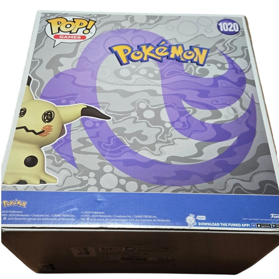 Funko Pop! Games Jumbo Mimikyu 1020 Pokemon Pikachu New in Box Target Exclusive