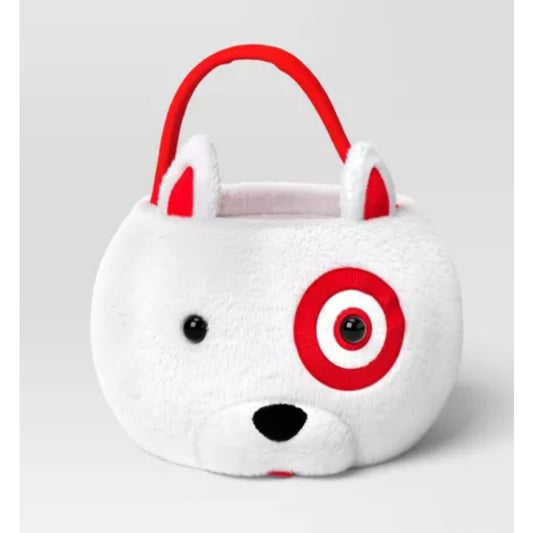 9" Bullseye Dog Halloween candy bucket