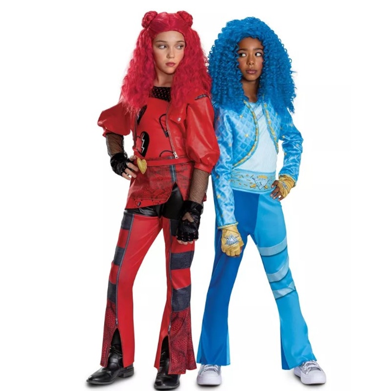 Disney Descendants Kids' Halloween Wig Red Adjustable