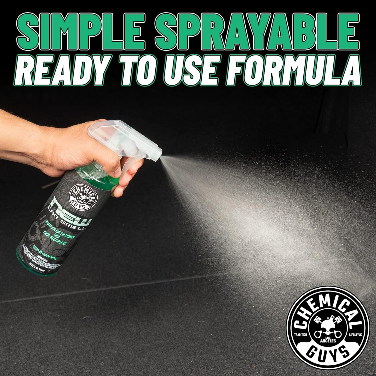 Chemical Guys AIR_101_16 New Car Smell Premium Air Freshener and Odor Eliminator