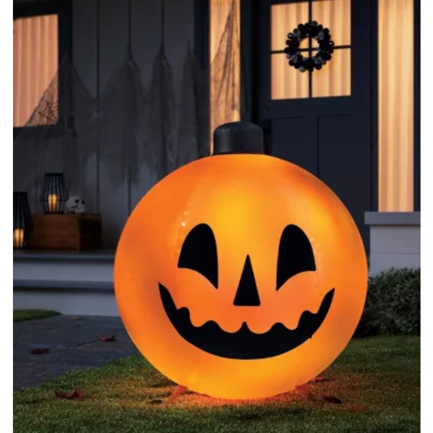 38" light up inflatable pumpkin